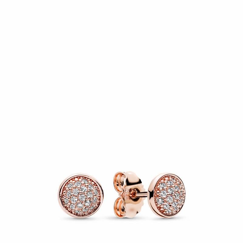 Pandora Rose™ Dazzling Droplets Stud Earrings Egypt QO8597460